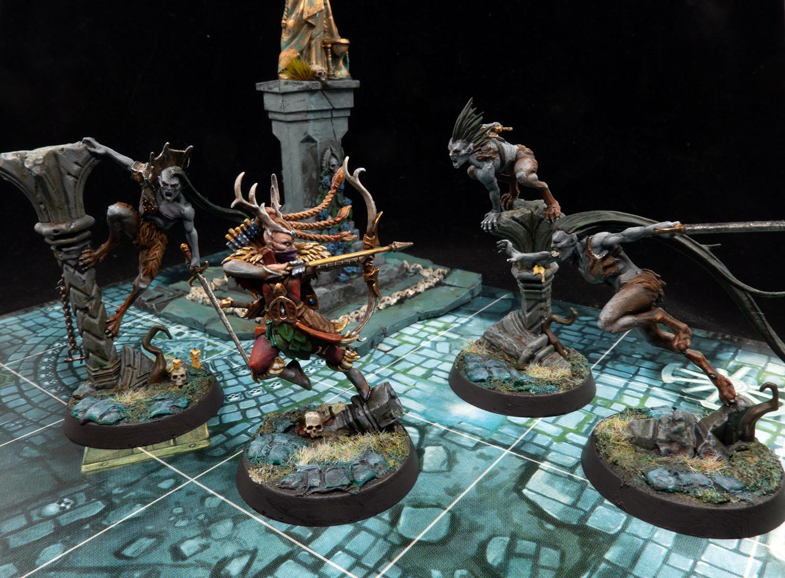 Warhammer Quest: Città Maledetta – 3 Vyrkos Blood-Born, Miniature Nighthaunt, Grigie, Da Montare - Foto 3